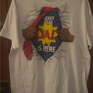 Gildan Heavy Cotton Graphic Tee with Super Dad Design